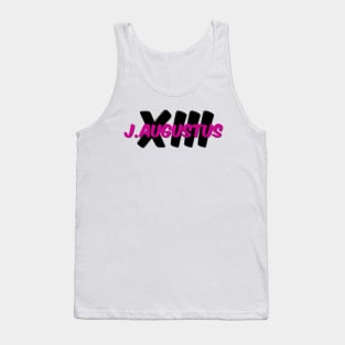 hot pink J Augustus with Black XIII Tank Top